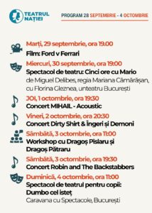 Teatrul Nației Ploiești -săptămâna 28 septembrie – 4 octombrie 2026
