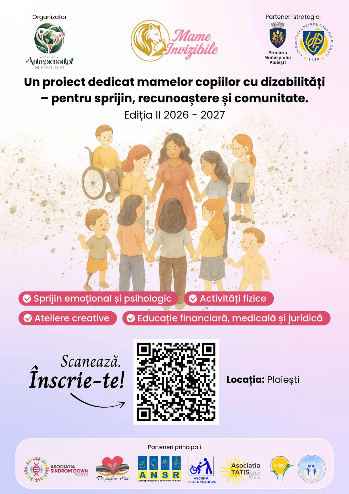 Primăria Municipiului Ploiești s-a alăturat în calitate de partener strategic proiectului „Mame Invizibile”, o inițiativă de suflet dezvoltată de Asociația Antreprenorilor de Fapte Bune.