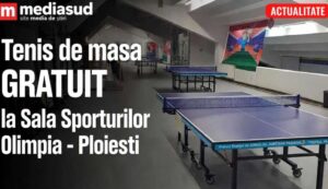 Tenis de masă gratuit in Ploiești. „Paleta de la Bloc” aduce sportul în Sala Sporturilor Olimpia