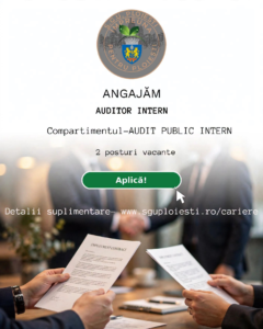 SGU PLOIEȘTI  organizează concurs în vederea ocupării a două posturi vacante de AUDITOR INTERN