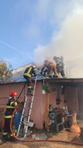 Incendiu la o locuință din localitatea Ariceștii Rahtivani