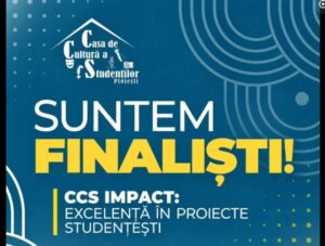Casa de Cultură a Studenților Ploiești se află din nou printre finaliștii Galei Tineretului din România 2026, la categoria CCS IMPACT: EXCELENȚĂ ÎN PROIECTE STUDENȚEȘTI